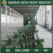 External Pipe Shot Blasting Machine with Roller Conveyor